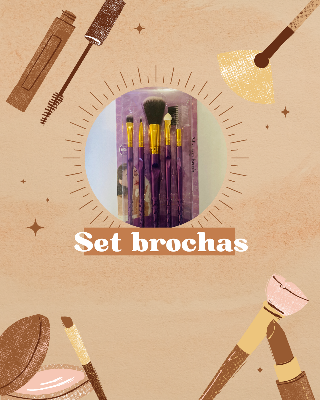 Set de brochas maquillajes