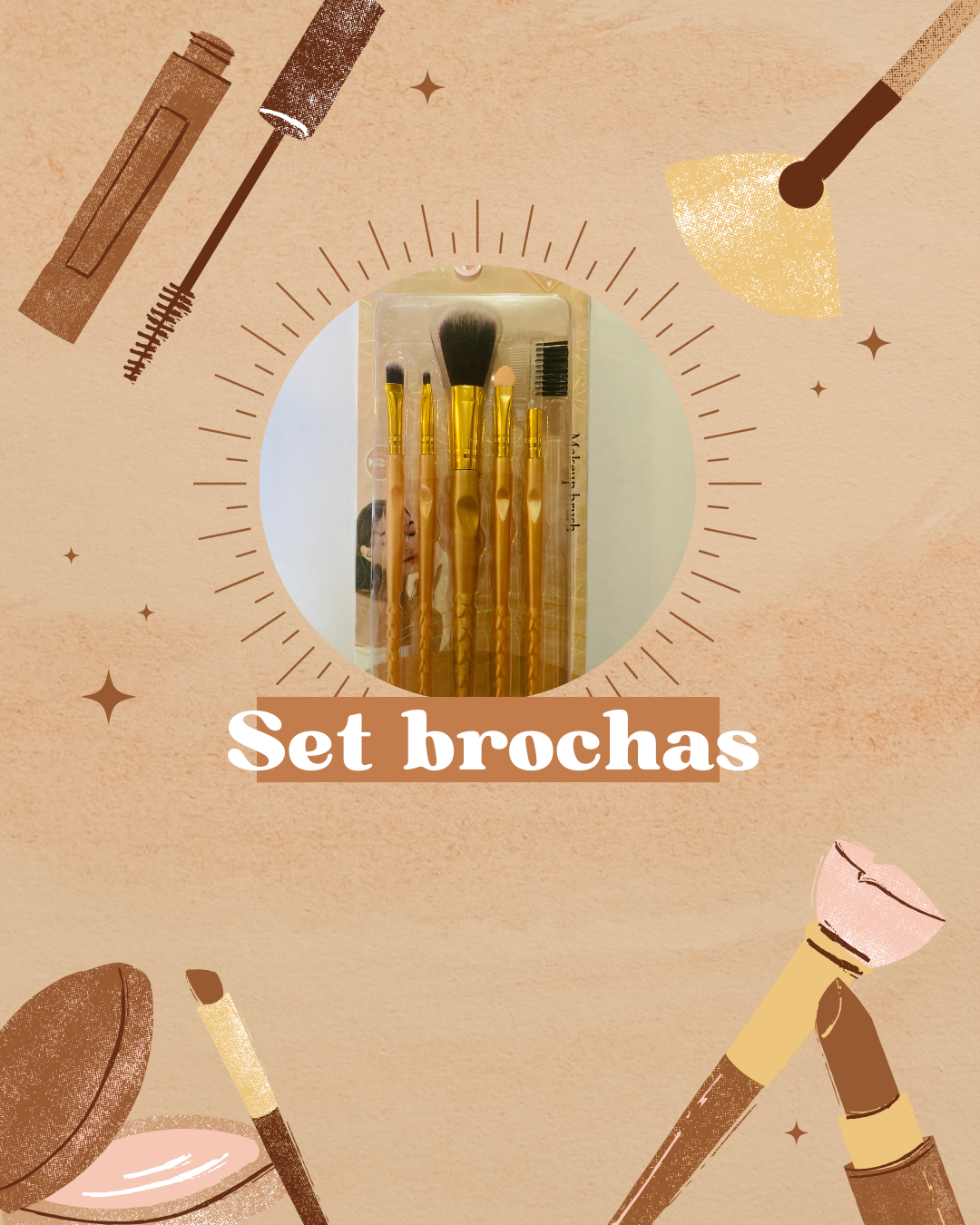 Set de brochas maquillajes