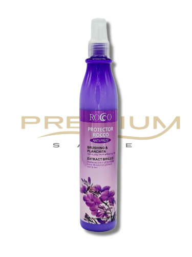 Termo protector anti frizz morado 375 ml
