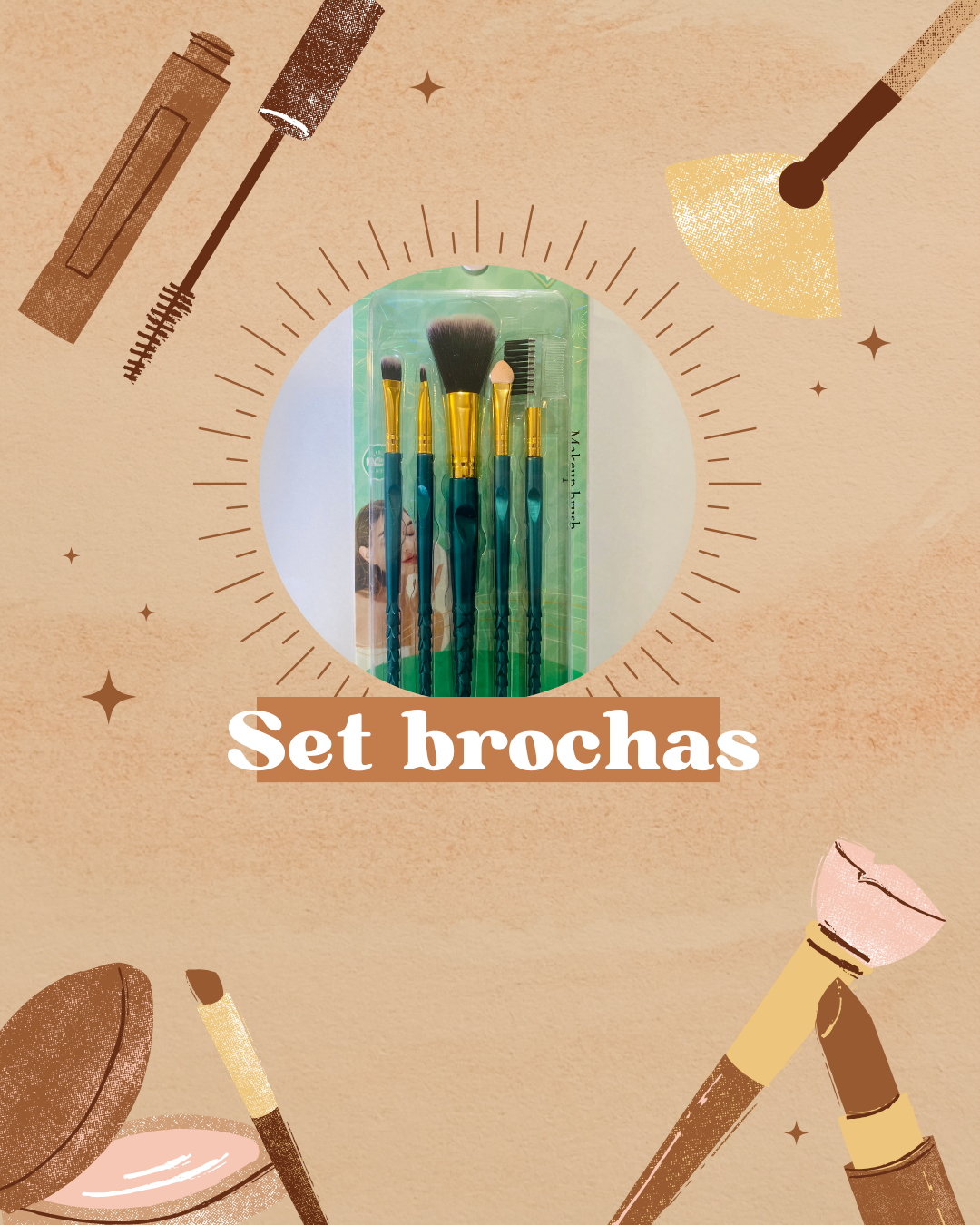 Set de brochas maquillajes