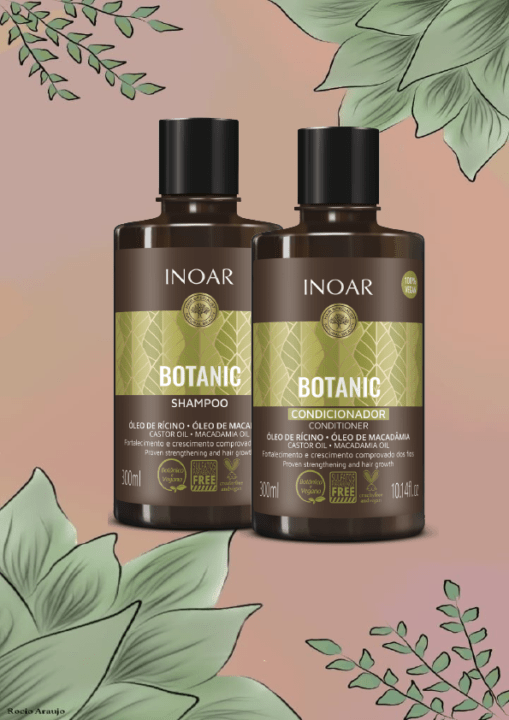 Kit Duo Botanic Shampoo+Acondicionador 300 ml Inoar